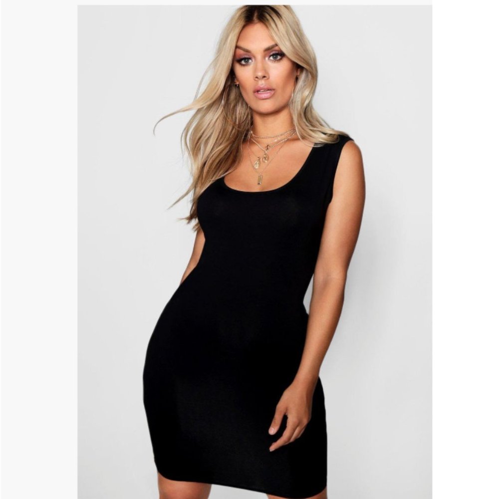 US Sz16 Boohoo Plus Midi Bodycon Dress